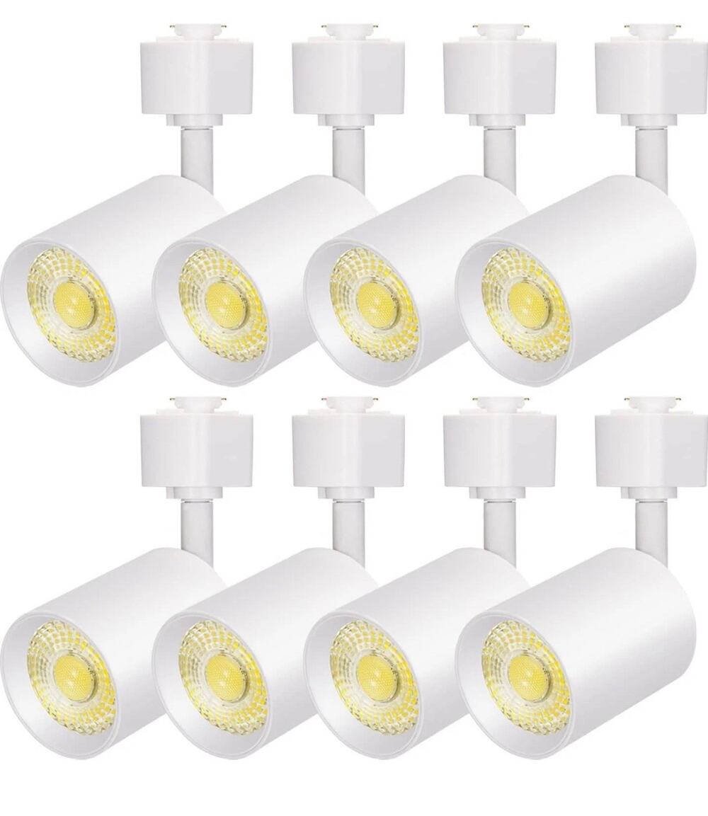 8 Pack Quality J Type Track Lighting Heads 10W Dimmable LED Track for Juno Track
